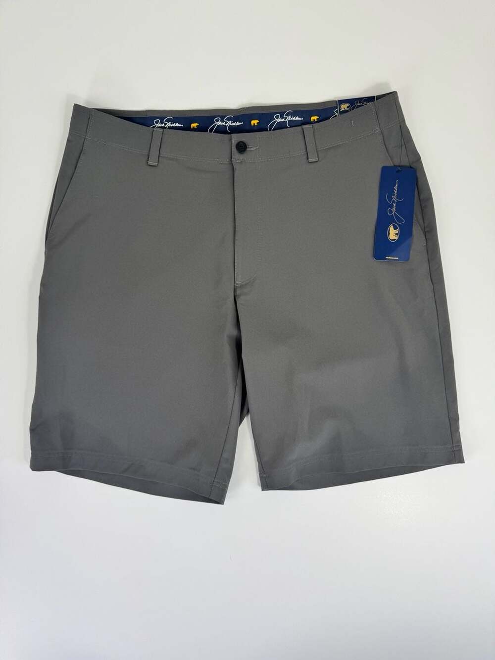 NWT-Jack Nicklaus Men's Performance Golf Shorts Iron Gate Gray Size 38W